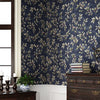 Removable Peel and Stick Wallpaper of Berry Leaves