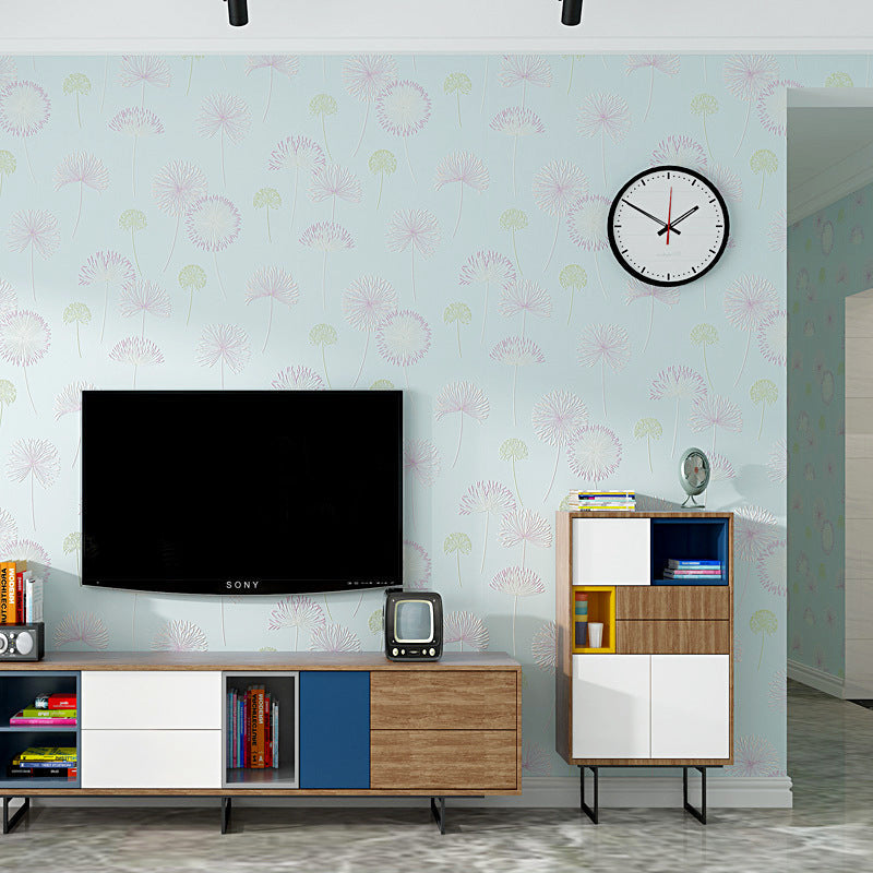 Removable Peel and Stick Wallpaper of Dandelion